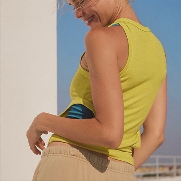 Free People Movement Lacausa Ribbed Cutout Tank Top - Picture 2 of 6